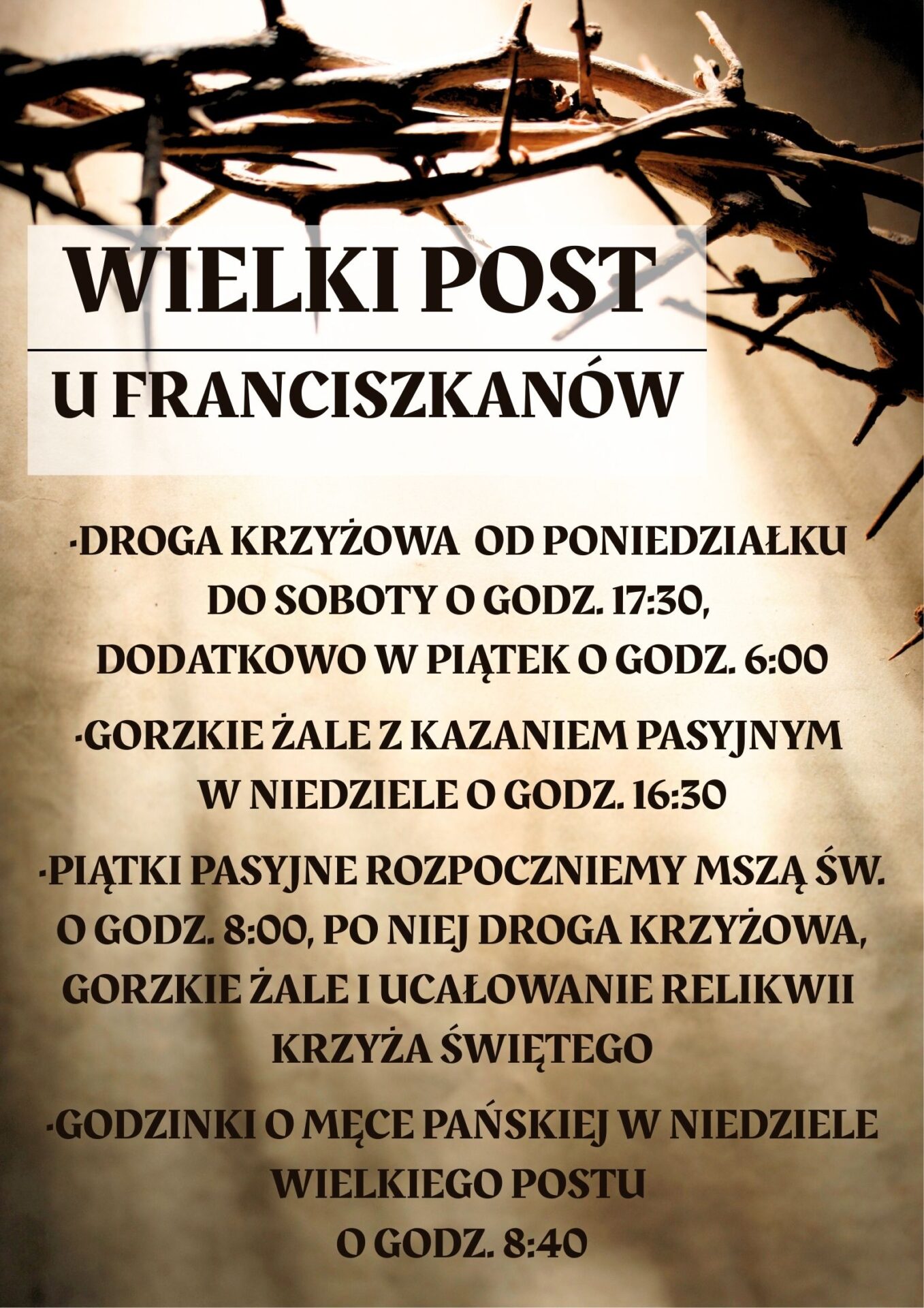 Wielki Post u&nbsp;Franciszkanów