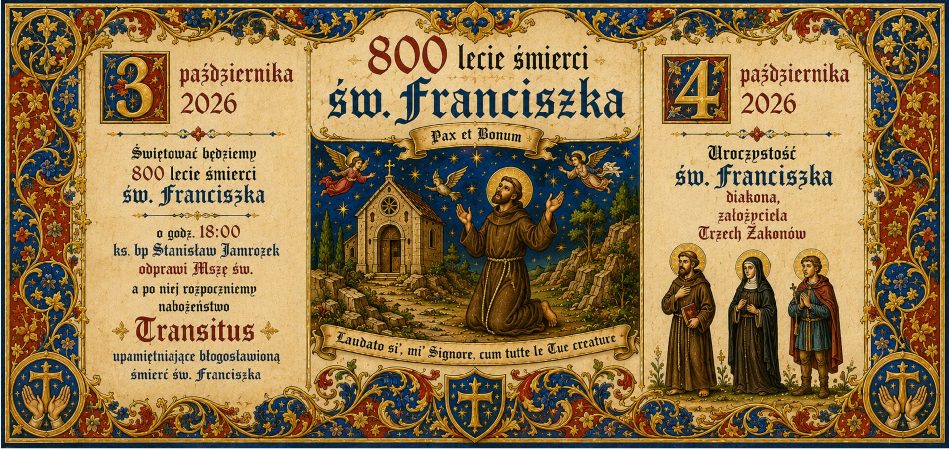 800-lecie śmierci św. Franciszka